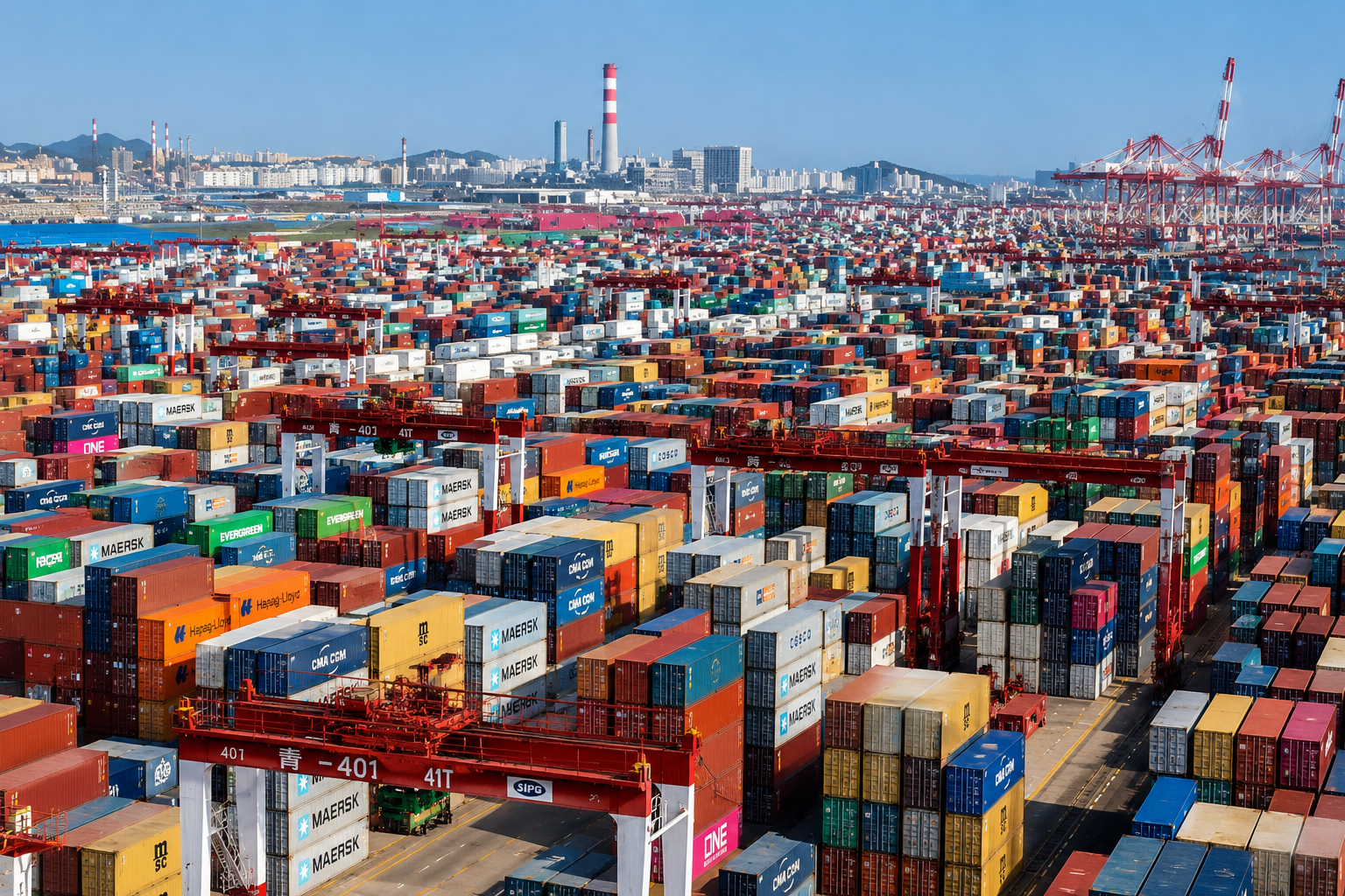Les conteneurs symbole par excellence du commerce mondial